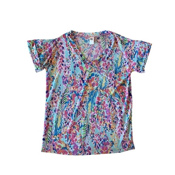 Women's Sew in Love colorful pocket Tee Shirt/top. Size Small. Beautiful! - Picture 6 of 6